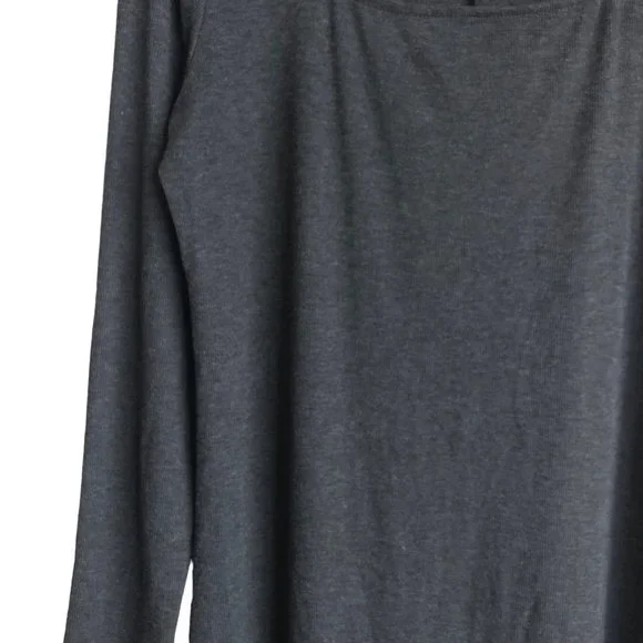 NWT Anthropologie Bordeaux Womens Sweater Dress XL Gray Mock Neck Maxi Stretch - Picture 8 of 10